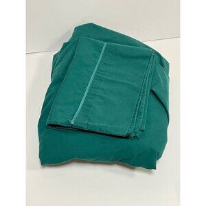 Wamsutta Hunter / Forest Green Twin Size Fitted Sheet and 1 Standard Pillow Case